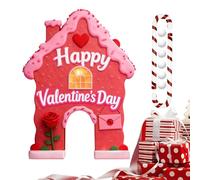 Valentines Golf Game Set | Valentines Indoor Game | Holiday Golf Course with Club & Balls,for Golfers Couples Family Party Home