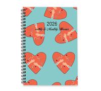 Valentines Hands Embracing Your Heart Diary 2026 A5 To Do List Notebook Daily Diary 2026 for Men Planner/for Project Week To View Monthly Year Planner with Dotted Line Note Page Slim
