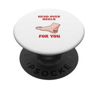VALENTINES Head Over Heels For YouPodiatrist Valentine Shirt PopSockets Adhesive PopGrip