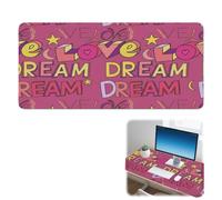 Valentines Heart Desk Pad Non-Slip Mouse and Keyboard Mat with Smooth Surface Pu Leather Desk Mouse Pad 90X42 CM Mousemat Accessories for Boys Girls Gift XXL Mousepad for School Home Office Table