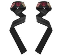 Valentines Hearts with Striped Leopard Black Weight Lifting Straps 26" Power Workouts Deadlift Wrist Straps for Weightlifting, Gym, Deadlift, Workout