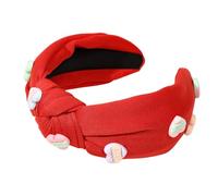 Valentines Love Decor Headband for Women Girl Knot Turban Headband Makeup Hairhoop Sweet Heart Charm Hair Hoop