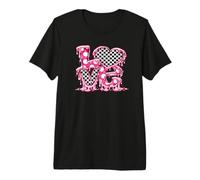 Valentines Love Graphic Heart Letters Drip Romance Art Premium T-Shirt
