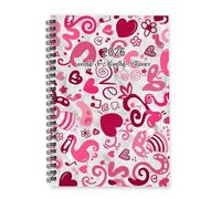 Valentines Love Hearts 2026 Planner A5 To Do List Notebook Planner Mens 2026 Diary Organiser Diary A5 for Academic Week To View Monthly Year with Dotted Line Note Page Slim