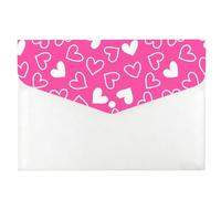 Valentines Love Hearts Folder, Folders A4, A4 Wallet Folder, School Stuff Storage Wallets, Files with Snap Button, Document Bag for School Office Home Travel