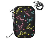 Valentines Love Hearts Passport Holder for Travel Passport Holders Bag