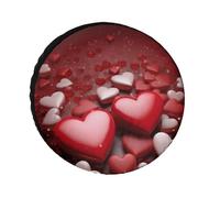 Valentines Love Hearts Universal Heavy Duty Oxford Cloth Waterproof Wheel Protector for SUV Truck RV Dust Snow/Sun Protection 30 Inch