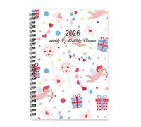 Valentines Love Letters 2026 Notebook A5 To Do List Notebook Diary Mens Diary Organiser Planner 2026/Planner for Christian Week To View Monthly Year with Dotted Line Note Page Slim