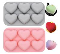 Valentines Moulds-BSNRDX Valentine's Day Heart Shape Reusable Gummy Moulds Ice Cube Trays Candy Baking Tray for Sweet Candy Chocolate Ice Cube Trays Candy Baking Tray for Sweet Candy Chocolate Ice Cub