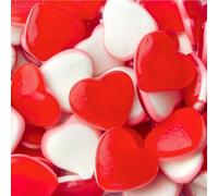 Valentines Red Gummy Hearts - 1kg - Love You - Mothers Day, Valentines & Wedding Sharing Bag 1kg By Sweetish