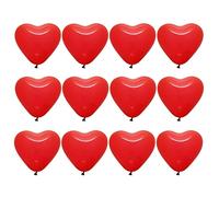 Valentines Red Heart Balloons 12' Pack of 12