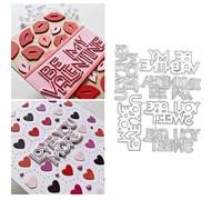 Valentines Words Frame Metal Die Cuts,You are Sweet Valentines Letter Frame Background Wedding Cutting Dies Cut Stencils for DIY Scrapbooking Album Embossing Paper Dies Card Making