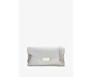 VALENTINO BAGS Arpie Argento Saffiano Envelope Pochette Bag Size: One