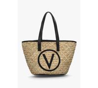 VALENTINO BAGS Samuela Natural Nero Woven Straw Shopper Bag Size: One