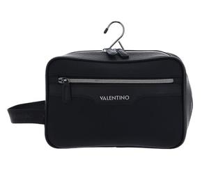 VALENTINO Efeo Soft Cosmetic Case with Strap Nero, Nero, Soft Cosmetic Bag