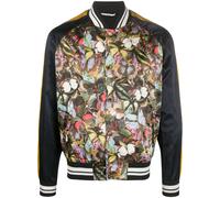 Valentino Garavani butterfly-print bomber jacket - Yellow 46