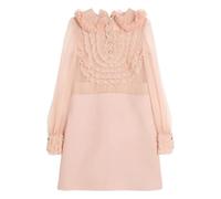 Valentino Garavani Crepe Couture embroidered mini dress - Pink 42