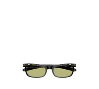 VALENTINO GARAVANI EYEWEAR V-Logo crystal-embellished rectangle-frame sunglasses - Black 52-55