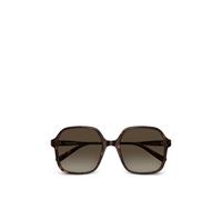 VALENTINO GARAVANI EYEWEAR V-logo oversized sunglasses - Brown 56