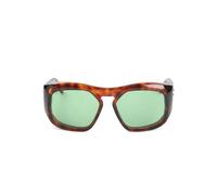 VALENTINO GARAVANI EYEWEAR VLogo geometric-frame sunglasses - Brown 55