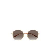 VALENTINO GARAVANI EYEWEAR VLogo geometric-frame sunglasses - Gold 57
