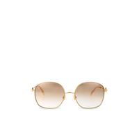 VALENTINO GARAVANI EYEWEAR VLogo geometric-frame sunglasses - Gold 57