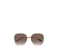 VALENTINO GARAVANI EYEWEAR VLogo geometric-frame sunglasses - Gold 59