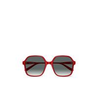 VALENTINO GARAVANI EYEWEAR VLogo geometric-frame sunglasses - Red 56