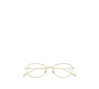 VALENTINO GARAVANI EYEWEAR VLogo oval-frame glasses - Gold 53