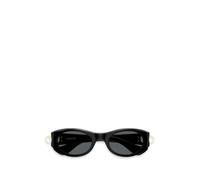 VALENTINO GARAVANI EYEWEAR VLogo oval-frame sunglasses - Black 52