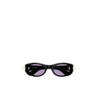 VALENTINO GARAVANI EYEWEAR VLogo oval-frame sunglasses - Black 52-54