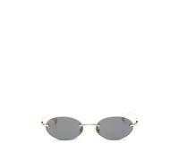 VALENTINO GARAVANI EYEWEAR VLogo oval-frame sunglasses - Gold 53