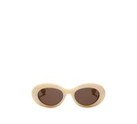VALENTINO GARAVANI EYEWEAR VLogo oval-frame sunglasses - Neutrals OS