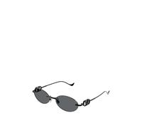 VALENTINO GARAVANI EYEWEAR VLogo rimless oval-frame sunglasses - Black 53