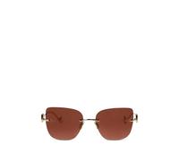 VALENTINO GARAVANI EYEWEAR VLogo rimless sunglasses - Gold OS
