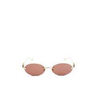 VALENTINO GARAVANI EYEWEAR VLogo Signature rimless sunglasses - Gold 53