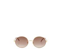 VALENTINO GARAVANI EYEWEAR VLogo Signature round-frame sunglasses - Gold 56