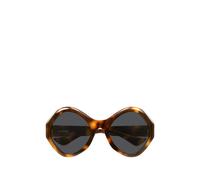 VALENTINO GARAVANI EYEWEAR VLogo tortoise-shell geometric-frame sunglasses - Brown 61