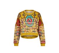 Valentino Garavani floral stripe sweatshirt - Yellow M