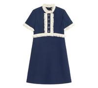 Valentino Garavani mini Crepe Couture wool dress - Blue 40-42