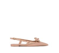 Valentino Garavani Rockstud Bow slingback ballerina shoes - Pink 35.5