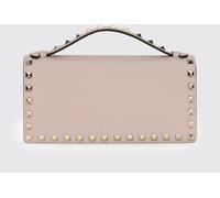 VALENTINO GARAVANI Rockstud Calfskin Leather Handbag with Studs and Chain Strap - Size: OS - female