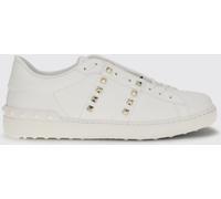 VALENTINO GARAVANI Rockstud Untitled Calf Leather Sneakers with Studs - Size: 41 - male
