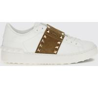 VALENTINO GARAVANI Rockstud Untitled Leather and Suede Sneakers with Iconic Studs - Size: 37 - female
