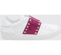 VALENTINO GARAVANI Rockstud Untitled Leather and Suede Sneakers with Iconic Studs - Size: 38 - female
