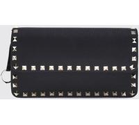 VALENTINO GARAVANI Rockstud Wallet on Chain in Grained Calfskin with Studs - Size: OS - female