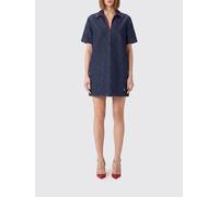 VALENTINO GARAVANI Short-Sleeved Cotton Denim Chemisier Mini Dress - Size: 42 - female