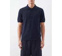 VALENTINO GARAVANI Short-Sleeved Knitted Polo in Pure Virgin Wool - Size: S - male