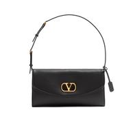 Valentino Garavani small DeVain v-logo-signature shoulder bag - Black One Size