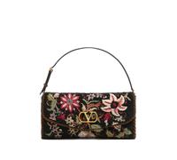 Valentino Garavani small Valentino Garavani Devain embroidered shoulder bag - Black One Size